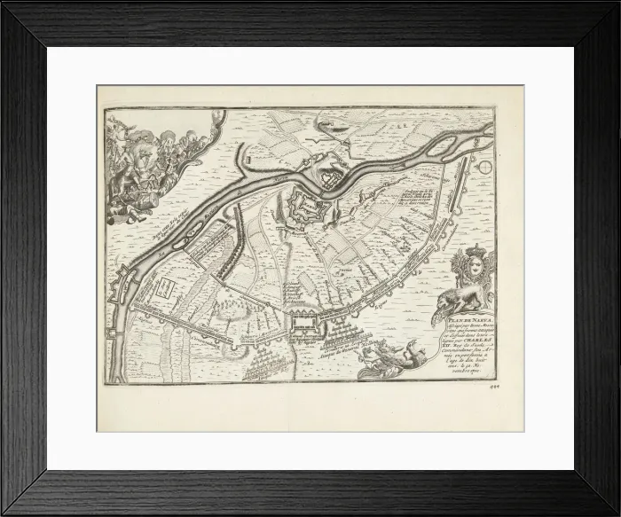 Framed Print : The Siege and Battle of Narva in 1700, 1726. Artist: Aa, Pieter van der (1659-1733) Framed Print : The Siege and Battle of Narva in 1700, 1726. Artist: Aa, Pieter van der (1659-1733)