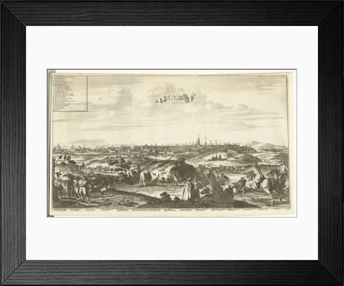 Framed Print : View of Moscow, 1726. Artist: Aa, Pieter van der (1659-1733) Framed Print : View of Moscow, 1726. Artist: Aa, Pieter van der (1659-1733)