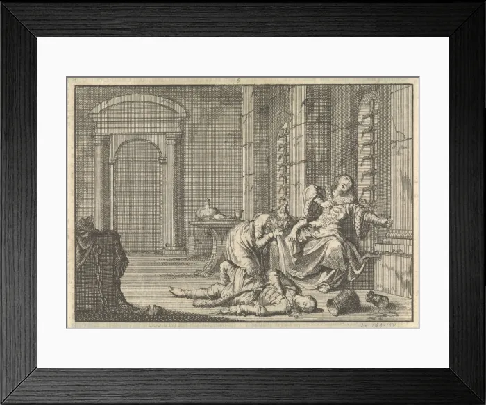 Framed Print : The Death of Tsar Fyodor II Borisovich Godunov, 1605, 1698. Artist: Aa, Pieter van der (1659-1733) Framed Print : The Death of Tsar Fyodor II Borisovich Godunov, 1605, 1698. Artist: Aa, Pieter van der (1659-1733)