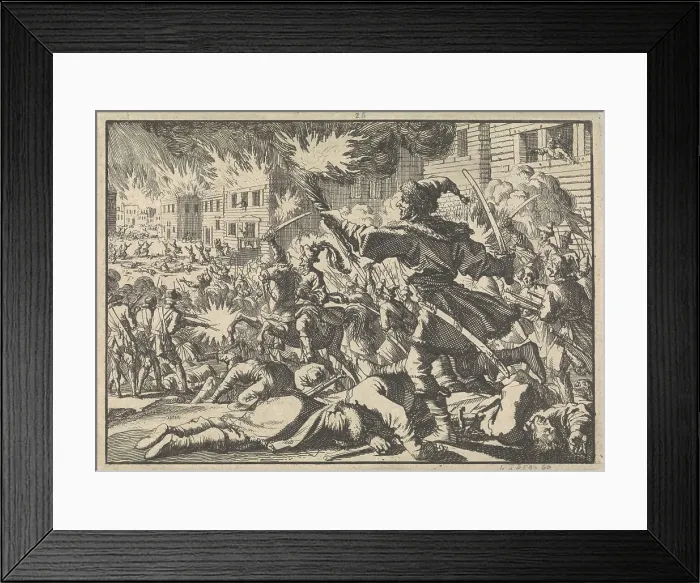 Framed Print : Fighting in the streets of Moscow between Russians and Poles in 1611, 1698. Artist: Aa, Pieter van der (1659-1733) Framed Print : Fighting in the streets of Moscow between Russians and Poles in 1611, 1698. Artist: Aa, Pieter van der (1659-1733)