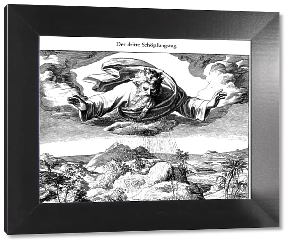 The Third Day of Creation (From Die Bibel in Bildern), 1852-1860. Artist: Schnorr von Carolsfeld, Julius (1794-1872)