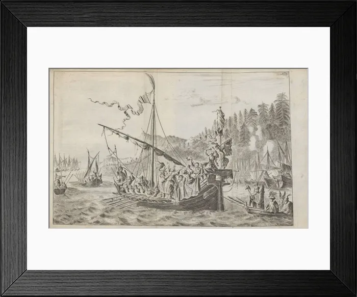 Framed Print : Stenka Razin (From: Drie aanmerkelyke reizen), 1675. Artist: Struys, Jan Jansz. (1630-1694) Framed Print : Stenka Razin (From: Drie aanmerkelyke reizen), 1675. Artist: Struys, Jan Jansz. (1630-1694)
