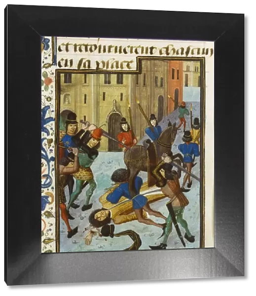 The Assassination of Louis I, Duke of Orleans, ca. 1470-1480. Artist: Maitre de la Chronique d Angleterre (active ca 1470-1480)
