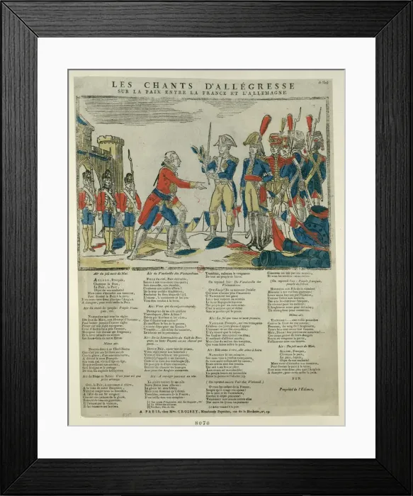 Framed Print : The Treaty of Pressburg, 1805. Artist: Anonymous Framed Print : The Treaty of Pressburg, 1805. Artist: Anonymous