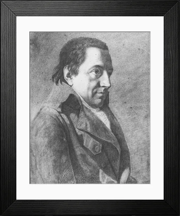 Framed Print : Portrait of Johann Gottlieb Fichte (1762-1814), c. 1800. Artist: Bury, Friedrich (1763-1823) Framed Print : Portrait of Johann Gottlieb Fichte (1762-1814), c. 1800. Artist: Bury, Friedrich (1763-1823)