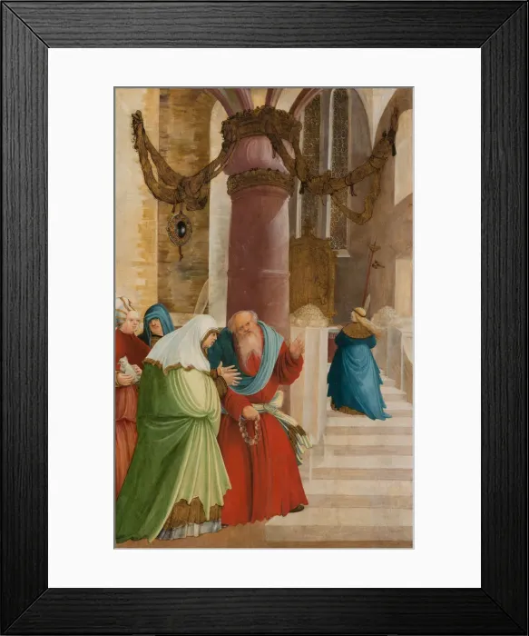 Framed Print : The Entry of the Most Holy Theotokos into the Temple, ca 1509-1510. Artist: Master of Pulkau (active ca 1520) Framed Print : The Entry of the Most Holy Theotokos into the Temple, ca 1509-1510. Artist: Master of Pulkau (active ca 1520)
