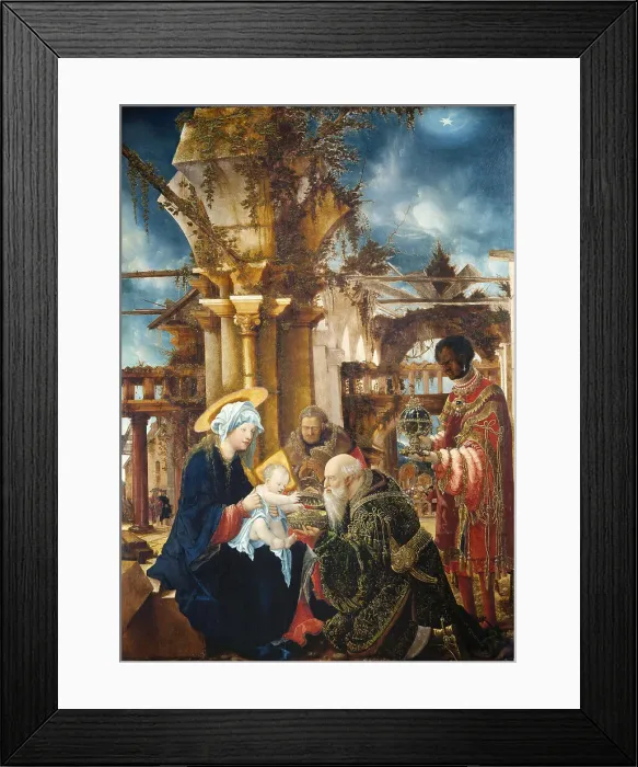 Framed Print : The Adoration of the Magi, c. 1535. Artist: Altdorfer, Albrecht (c. 1480-1538) Framed Print : The Adoration of the Magi, c. 1535. Artist: Altdorfer, Albrecht (c. 1480-1538)