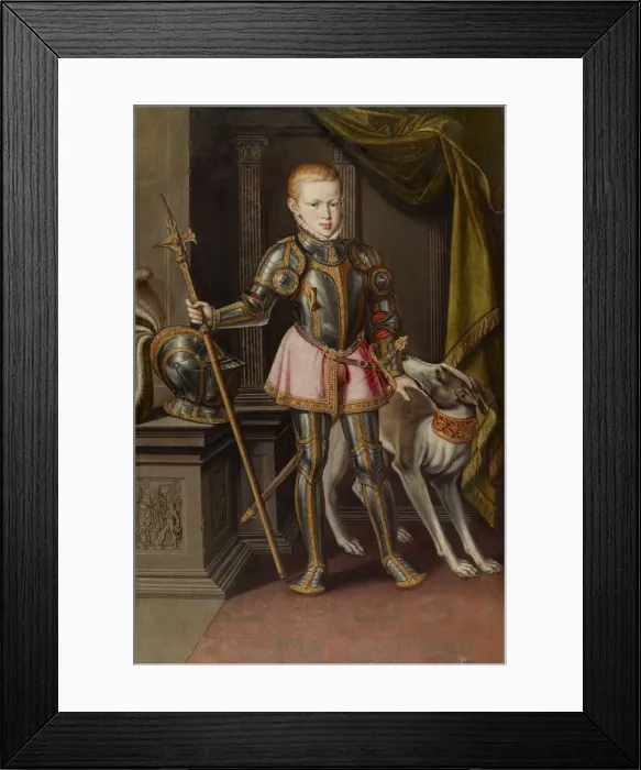 Framed Print : King Sebastian I of Portugal, ca 1562. Artist: Sanchez Coello, Alonso (1531-1588) Framed Print : King Sebastian I of Portugal, ca 1562. Artist: Sanchez Coello, Alonso (1531-1588)