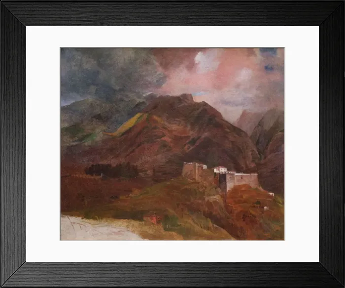 Framed Print : The Peak Fort on the island of Madeira, 1849-1850. Artist: Briullov, Karl Pavlovich (1799-1852) Framed Print : The Peak Fort on the island of Madeira, 1849-1850. Artist: Briullov, Karl Pavlovich (1799-1852)