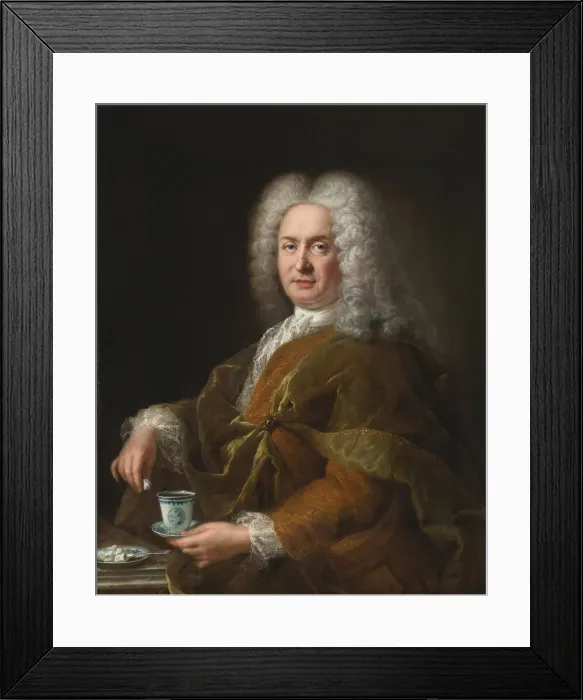 Framed Print : Portrait of a gentleman holding a cup of chocolate. Artist: Belle, Alexis Simon (1674-1734) Framed Print : Portrait of a gentleman holding a cup of chocolate. Artist: Belle, Alexis Simon (1674-1734)