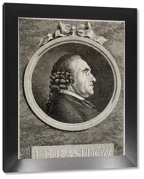 Johann Bernhard Basedow (1724-1790), 1773. Artist: Chodowiecki, Daniel Nikolaus (1726-1801)