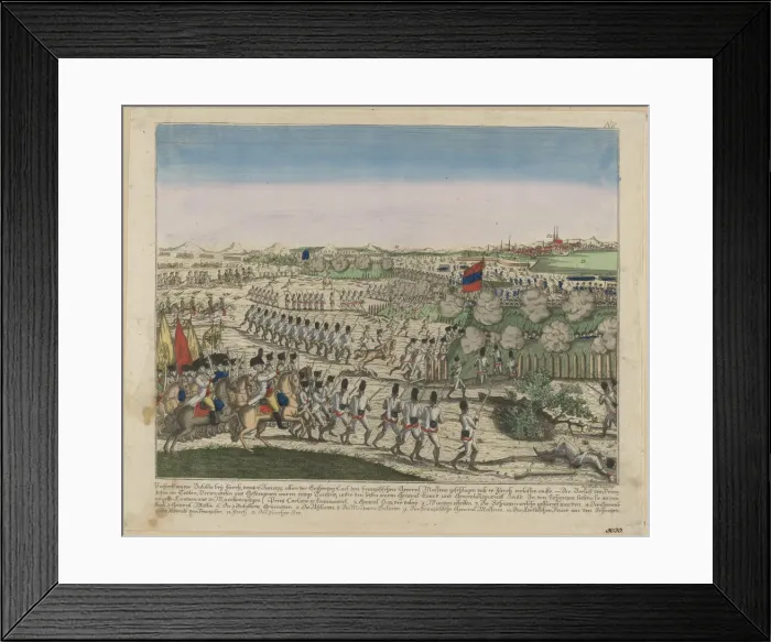 Framed Print : French and Russian troops on the Zurichberg hill in the First Battle of Zurich, c. 1810. Artist: Anonymous Framed Print : French and Russian troops on the Zurichberg hill in the First Battle of Zurich, c. 1810. Artist: Anonymous