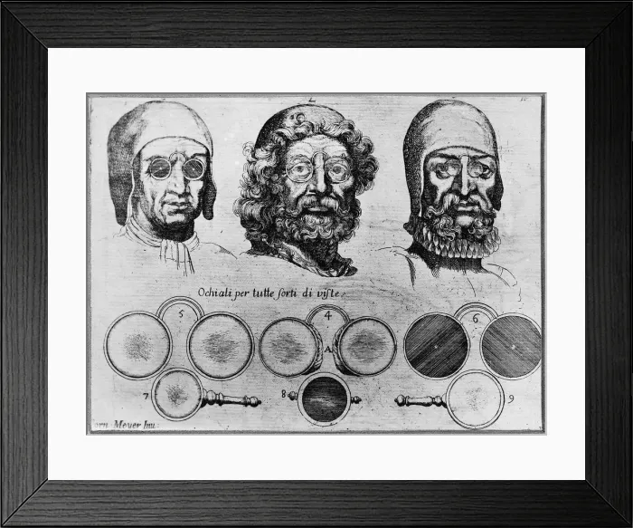 Framed Print : Optics. From: L Arte di restituire a Roma tralasciate Navigazione... 1685. Artist: Meijer (Meyer), Cornelis Jansz. (1629-1701) Framed Print : Optics. From: L Arte di restituire a Roma tralasciate Navigazione... 1685. Artist: Meijer (Meyer), Cornelis Jansz. (1629-1701)