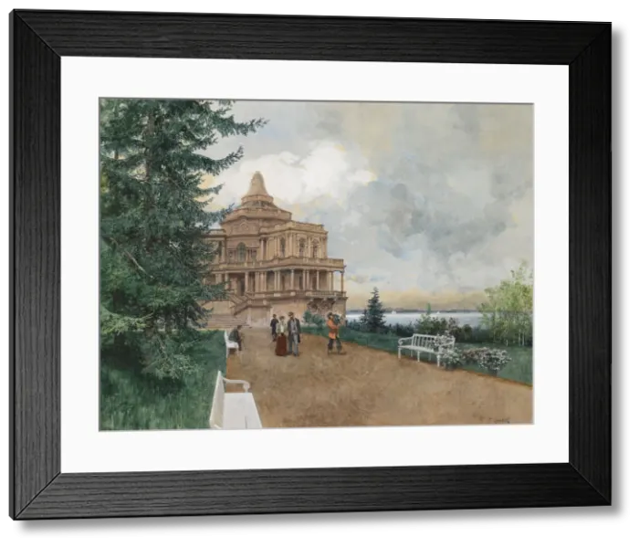 Framed Print : Oranienbaum, 1898. Artist: Kopallik, Franz (1860-1931) Framed Print : Oranienbaum, 1898. Artist: Kopallik, Franz (1860-1931)