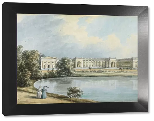 View of Alexander Palace in Tsarskoye Selo, 1839. Artist: Chernetsov, Nikanor Grigoryevich (1805-1879)