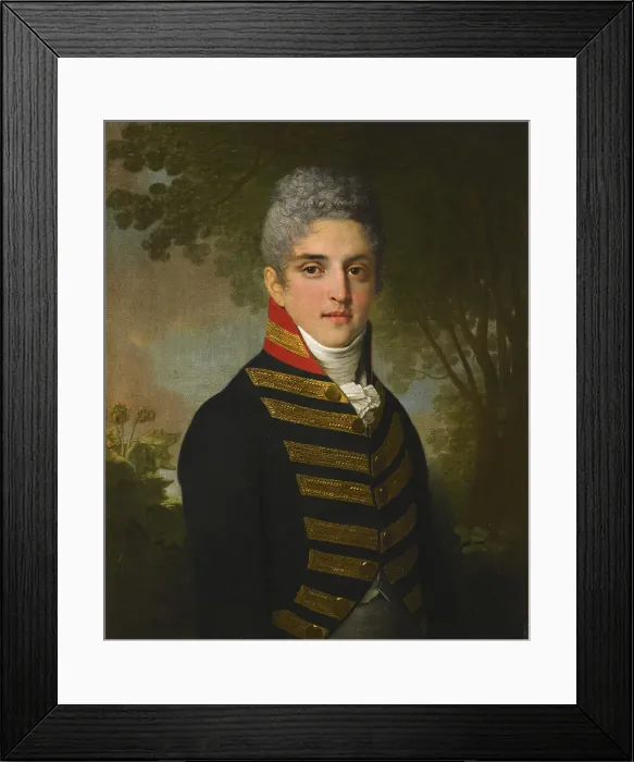 Framed Print : Portrait of Ardalion Petrovich Novosiltsev, 1807. Artist: Borovikovsky, Vladimir Lukich (1757-1825) Framed Print : Portrait of Ardalion Petrovich Novosiltsev, 1807. Artist: Borovikovsky, Vladimir Lukich (1757-1825)