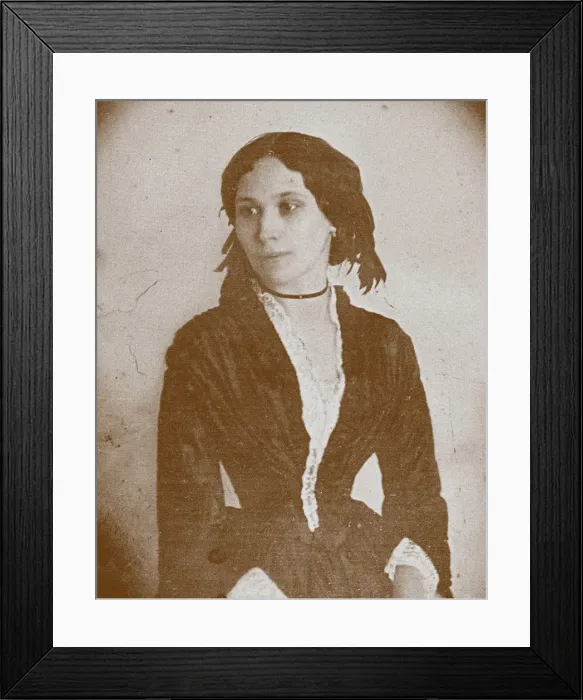 Framed Print : Elena Alexandrovna Denisyeva (1826-1864), ca 1860. Artist: Anonymous Framed Print : Elena Alexandrovna Denisyeva (1826-1864), ca 1860. Artist: Anonymous