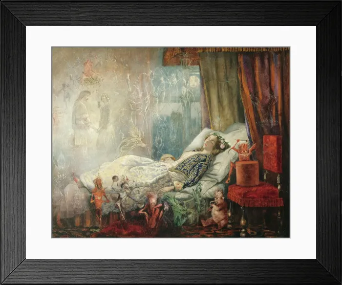 Framed Print : The dream after the masked ball. Artist: Fitzgerald, John Anster (1832-1906) Framed Print : The dream after the masked ball. Artist: Fitzgerald, John Anster (1832-1906)