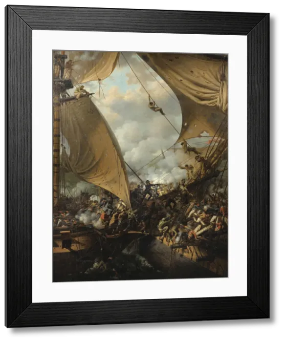 Framed Print : Boarding scene. Artist: Crepin, Louis-Philippe (1772-1851) Framed Print : Boarding scene. Artist: Crepin, Louis-Philippe (1772-1851)