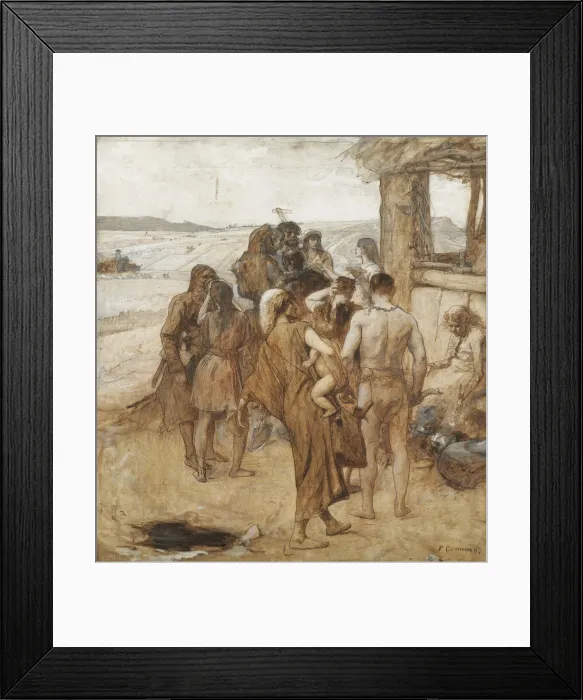 Framed Print : Bronze Age, 1897. Artist: Cormon, Fernand (1845-1924) Framed Print : Bronze Age, 1897. Artist: Cormon, Fernand (1845-1924)