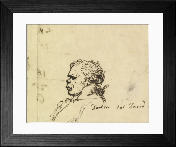 Framed Print : Portrait of Georges Jacques Danton (1759-1794). Artist: David, Jacques Louis (1748-1825) Framed Print : Portrait of Georges Jacques Danton (1759-1794). Artist: David, Jacques Louis (1748-1825)