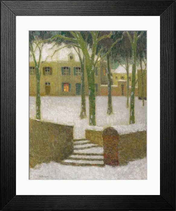 Framed Print : A Place in Nemours, 1930. Artist: Le Sidaner, Henri (1862-1939) Framed Print : A Place in Nemours, 1930. Artist: Le Sidaner, Henri (1862-1939)