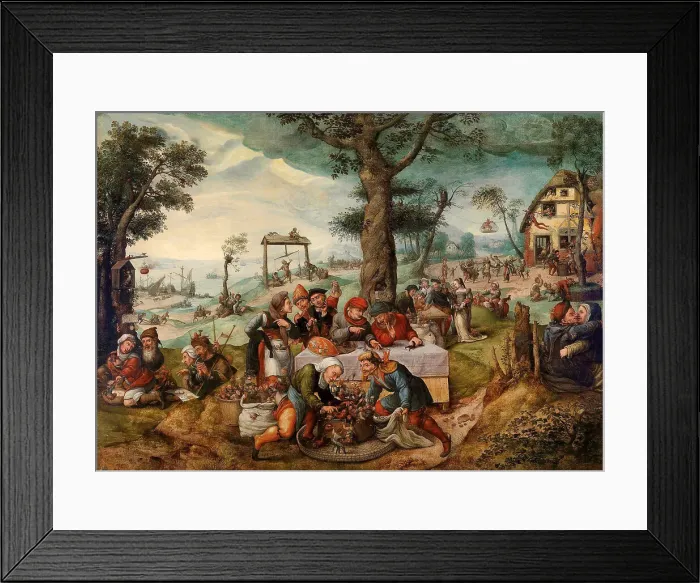 Framed Print : The Mocking of Human Follies. Artist: Verbeeck, Frans (c. 1510-1570) Framed Print : The Mocking of Human Follies. Artist: Verbeeck, Frans (c. 1510-1570)