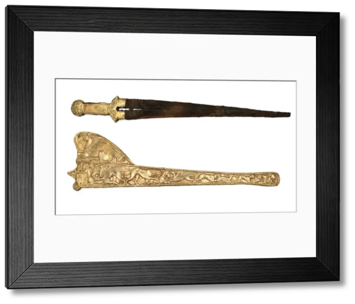 Framed Print : Sword with Sheath, 6th-5th cent. BC. Artist: Scythian Art Framed Print : Sword with Sheath, 6th-5th cent. BC. Artist: Scythian Art