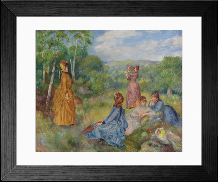 Framed Print : Young Ladies Playing Badminton, ca 1887. Artist: Renoir, Pierre Auguste (1841-1919) Framed Print : Young Ladies Playing Badminton, ca 1887. Artist: Renoir, Pierre Auguste (1841-1919)