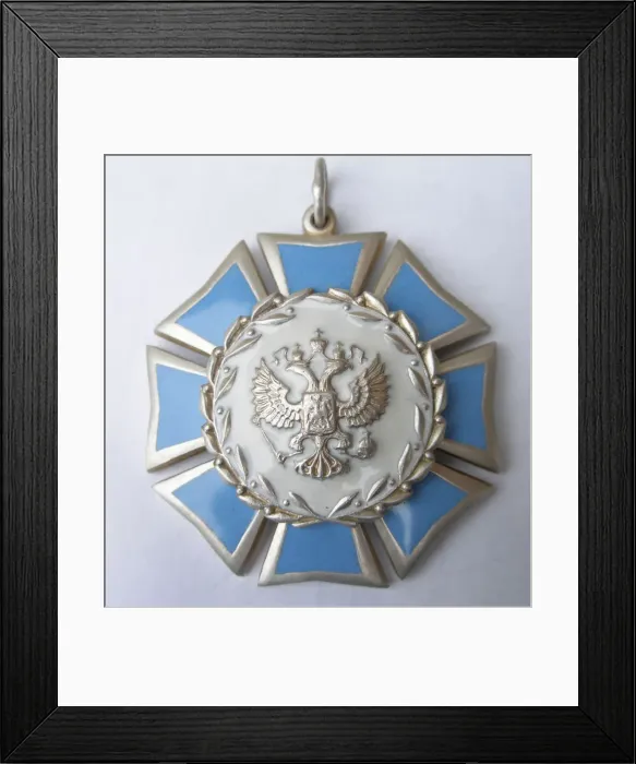 Framed Print : Order of Honour, 1994-2002. Artist: Orders, decorations and medals Framed Print : Order of Honour, 1994-2002. Artist: Orders, decorations and medals