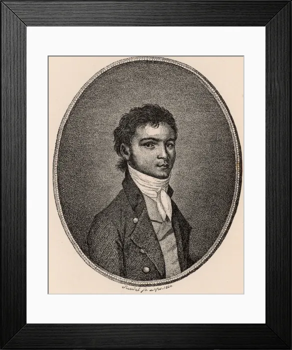 Framed Print : Ludwig van Beethoven (1770-1827), 1790s. Artist: Anonymous Framed Print : Ludwig van Beethoven (1770-1827), 1790s. Artist: Anonymous