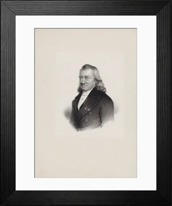 Framed Print : Portrait of Friedrich Schneider (1786-1853), 1852. Artist: Volkerling, Gustav (1805-1876) Framed Print : Portrait of Friedrich Schneider (1786-1853), 1852. Artist: Volkerling, Gustav (1805-1876)
