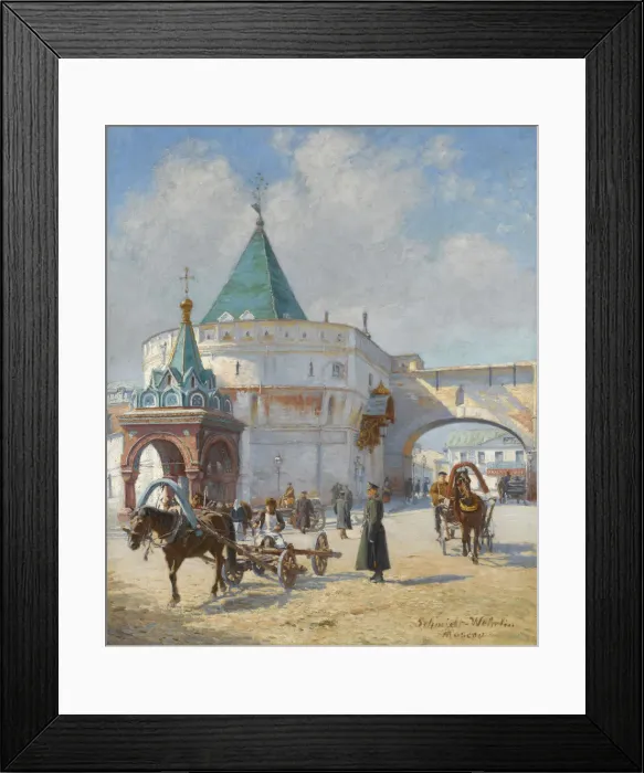 Framed Print : View of Moscow. Artist: Schmidt-Wehrlin, Emile (1890-1925) Framed Print : View of Moscow. Artist: Schmidt-Wehrlin, Emile (1890-1925)