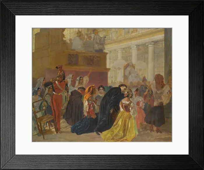 Framed Print : The return of Pope Pius IX to Rome, 1849. Artist: Briullov, Karl Pavlovich (1799-1852) Framed Print : The return of Pope Pius IX to Rome, 1849. Artist: Briullov, Karl Pavlovich (1799-1852)