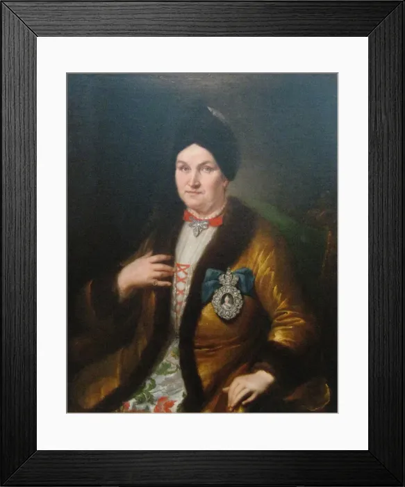 Framed Print : Natalia Demyanovna Razumovskaya, 1746. Artist: Hauser, Heinrich Gottlieb (c. 1720-1751) Framed Print : Natalia Demyanovna Razumovskaya, 1746. Artist: Hauser, Heinrich Gottlieb (c. 1720-1751)