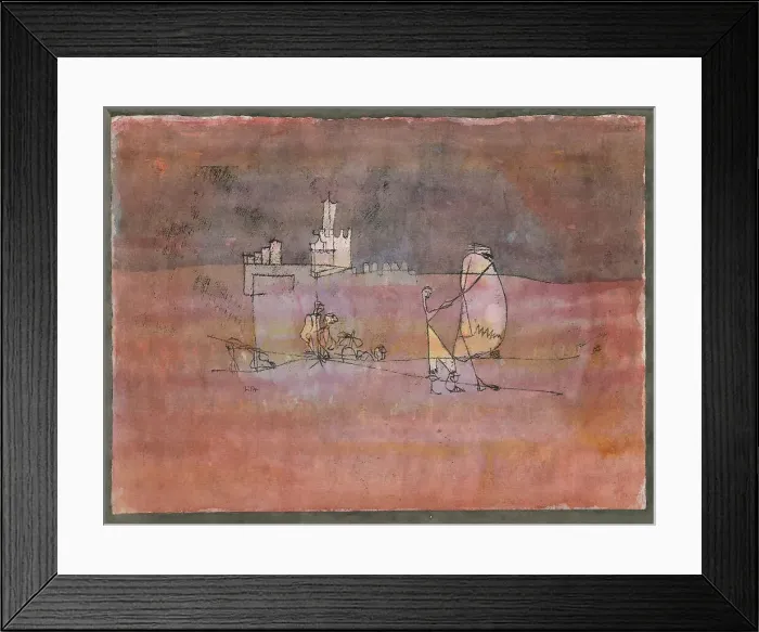 Framed Print : Episode Before an Arab Town, 1923. Artist: Klee, Paul (1879-1940) Framed Print : Episode Before an Arab Town, 1923. Artist: Klee, Paul (1879-1940)