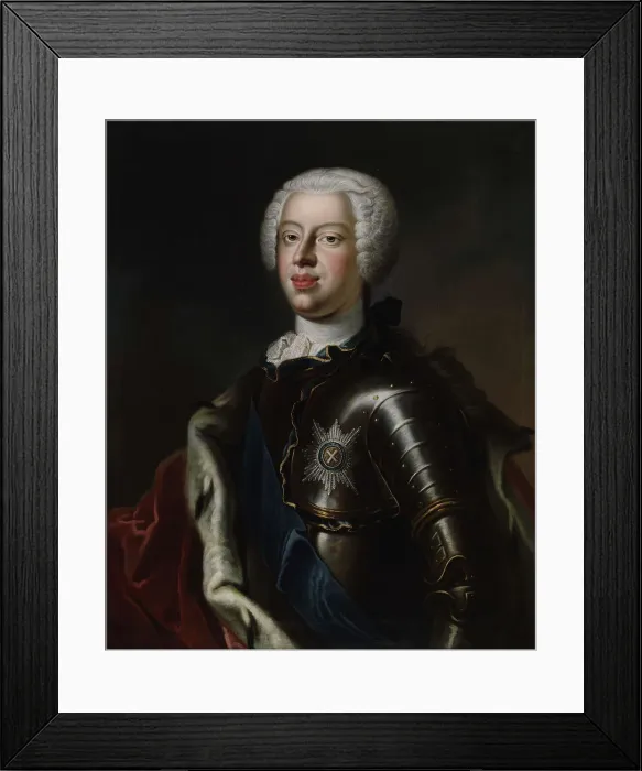 Framed Print : Portrait of Duke Anthony Ulrich of Brunswick (1714-1774), c. 1740. Artist: Anonymous Framed Print : Portrait of Duke Anthony Ulrich of Brunswick (1714-1774), c. 1740. Artist: Anonymous