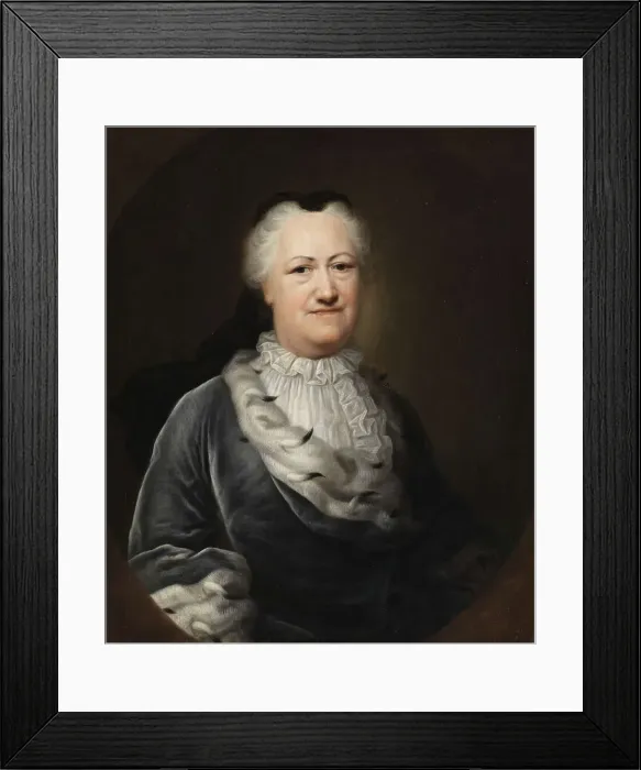 Framed Print : Portrait of Elisabeth Sophie Marie, Princess of Brunswick-Wolfenbuttel (1683-1767), 1747. Artist: Denner, Balthasar (1685-1749) Framed Print : Portrait of Elisabeth Sophie Marie, Princess of Brunswick-Wolfenbuttel (1683-1767), 1747. Artist: Denner, Balthasar (1685-1749)