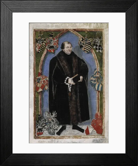 Framed Print : Portrait of George III, Prince of Anhalt-Dessau (1507-1553), 1553. Artist: Cranach, Lucas, the Younger (1515-1586) Framed Print : Portrait of George III, Prince of Anhalt-Dessau (1507-1553), 1553. Artist: Cranach, Lucas, the Younger (1515-1586)