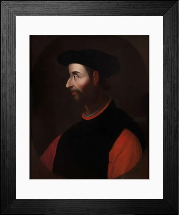 Framed Print : Portrait of Niccolo Machiavelli (1469-1527), Last quarter of 17th century. Artist: Anonymous Framed Print : Portrait of Niccolo Machiavelli (1469-1527), Last quarter of 17th century. Artist: Anonymous