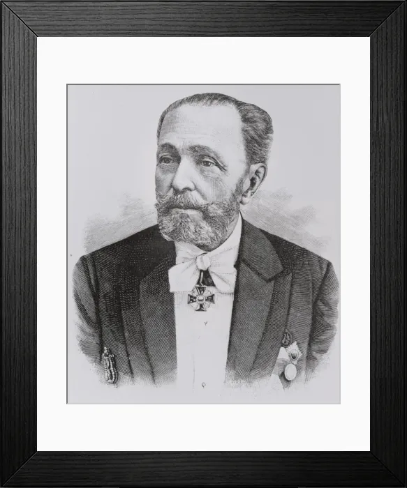 Framed Print : Portrait of Marius Petipa (1818-1910), 1899. Artist: Anonymous Framed Print : Portrait of Marius Petipa (1818-1910), 1899. Artist: Anonymous
