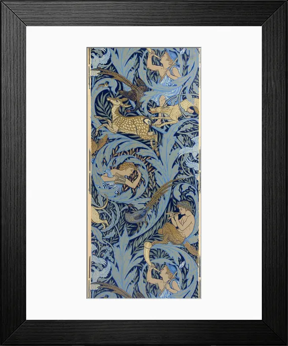 Framed Print : Sidewall. Woodnotes, 1886. Artist: Crane, Walter (1845-1915) Framed Print : Sidewall. Woodnotes, 1886. Artist: Crane, Walter (1845-1915)