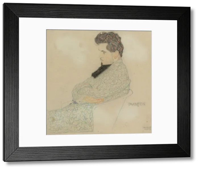 Framed Print : Portrait of the composer Arthur Lowenstein, 1909. Artist: Schiele, Egon (1890-1918) Framed Print : Portrait of the composer Arthur Lowenstein, 1909. Artist: Schiele, Egon (1890-1918)