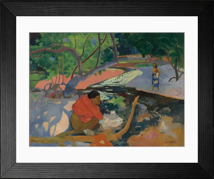Framed Print : Te Poipoi (Morning), 1892. Artist: Gauguin, Paul Eugene Henri (1848-1903) Framed Print : Te Poipoi (Morning), 1892. Artist: Gauguin, Paul Eugene Henri (1848-1903)