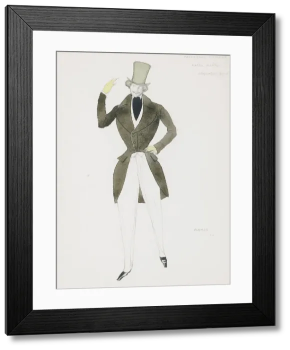 Framed Print : Costume design for the ballet Carnaval by R. Schumann, 1910. Artist: Bakst, Leon (1866-1924) Framed Print : Costume design for the ballet Carnaval by R. Schumann, 1910. Artist: Bakst, Leon (1866-1924)