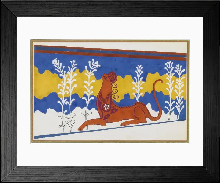 Framed Print : Stage design for the Ballet Phedre, ca 1923. Artist: Bakst, Leon (1866-1924) Framed Print : Stage design for the Ballet Phedre, ca 1923. Artist: Bakst, Leon (1866-1924)