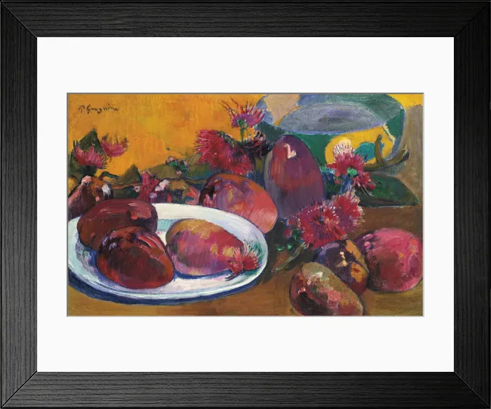 Framed Print : Still Life with Mangoes, ca 1891-1896. Artist: Gauguin, Paul Eugene Henri (1848-1903) Framed Print : Still Life with Mangoes, ca 1891-1896. Artist: Gauguin, Paul Eugene Henri (1848-1903)
