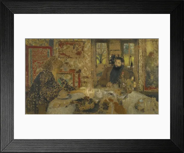 Framed Print : Lunch. Misia and Cipa at Villeneuve, 1897. Artist: Vuillard, Edouard (1868-1940) Framed Print : Lunch. Misia and Cipa at Villeneuve, 1897. Artist: Vuillard, Edouard (1868-1940)