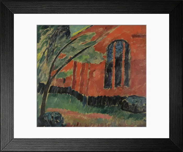 Framed Print : Church in Prerow, c. 1911. Artist: Javlensky, Alexei, von (1864-1941) Framed Print : Church in Prerow, c. 1911. Artist: Javlensky, Alexei, von (1864-1941)