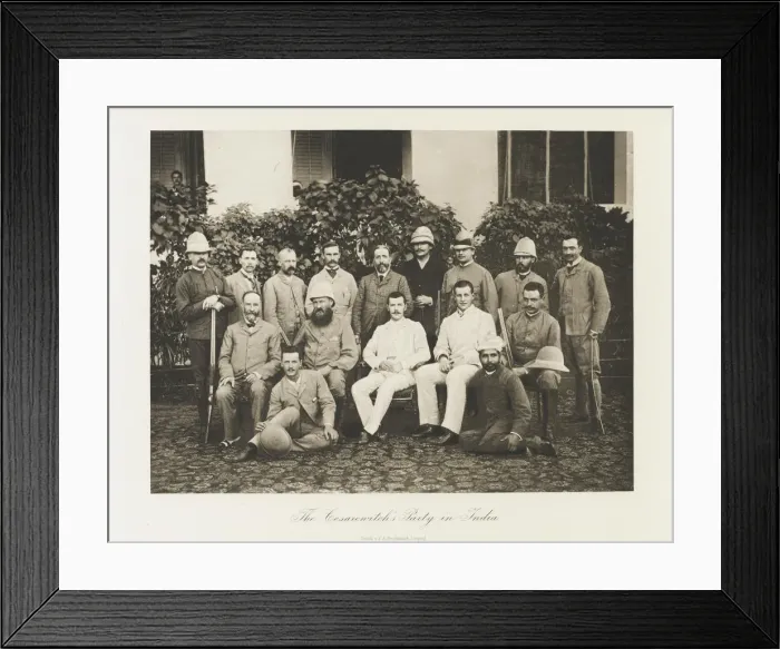 Framed Print : Tsarevich Nicholas Alexandrovich of Russia visiting India, 1891. Artist: Ukhtomsky, Esper Esperovich (1861-1921) Framed Print : Tsarevich Nicholas Alexandrovich of Russia visiting India, 1891. Artist: Ukhtomsky, Esper Esperovich (1861-1921)